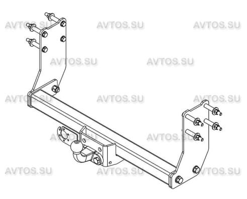 Фаркоп для Ford Transit шасси 2000-2014 съемный крюк на двух болтах 3000кг Автос