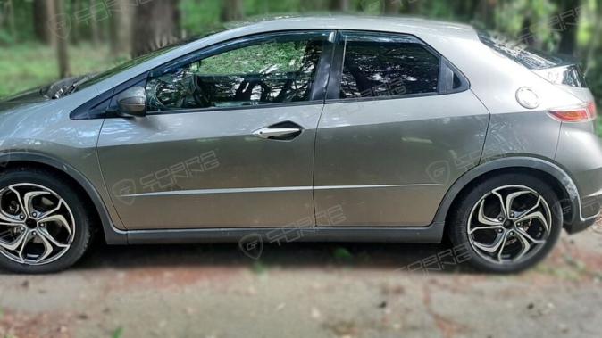 Дефлекторы окон (ветровики) Honda Civic VIII Hb 5d 2006-2011"EuroStandard" (Хонда Сивик) Кобра Тюнинг