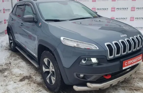 Дефлекторы окон (ветровики) Jeep Cherokee (KL) 2013"EuroStandard" (Джип Чироки) Кобра Тюнинг