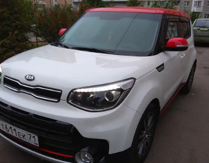 Дефлекторы окон (ветровики) Kia Soul 2014- (Киа Соул) SIM